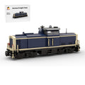 MOC - 191639 V100 German Cargo Locomotive "dark blue - tan" version 8W - LesDiy - Locomotive -