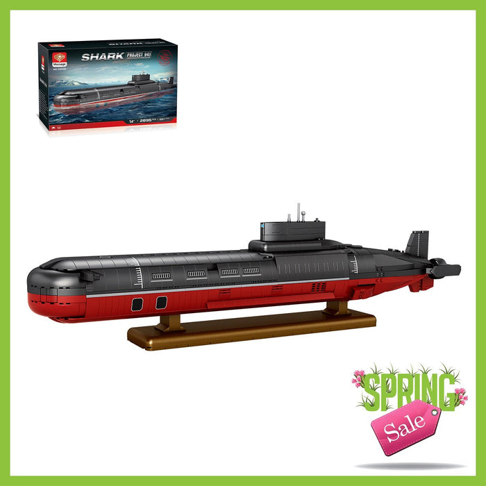 MOC - 193085 1/250 Scale Typhoon Class Submarine Building Blocks - LesDiy - Building Blocks -