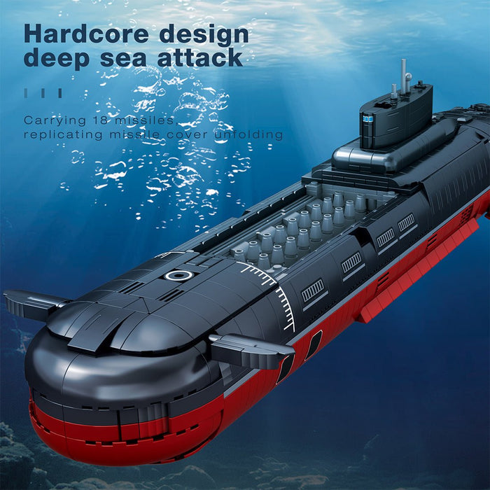 MOC - 193085 1/250 Scale Typhoon Class Submarine Building Blocks - LesDiy - Building Blocks -