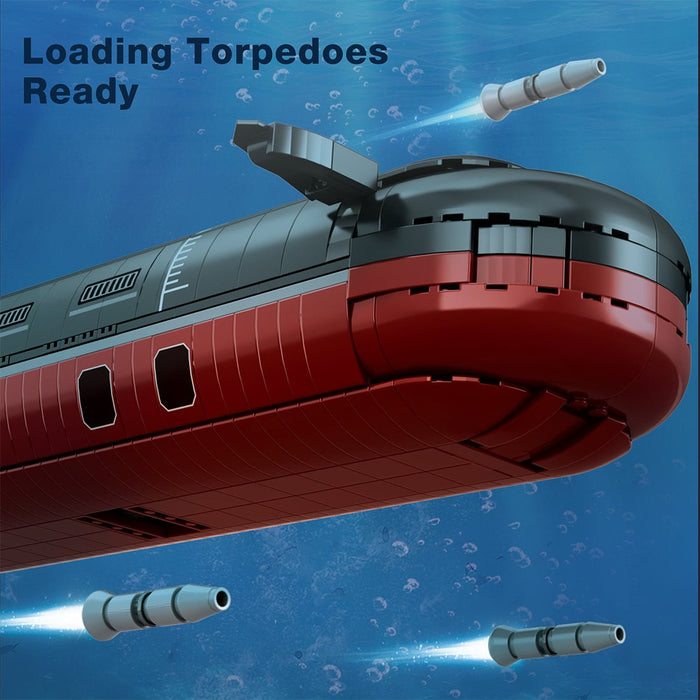 MOC - 193085 1/250 Scale Typhoon Class Submarine Building Blocks - LesDiy - Building Blocks -