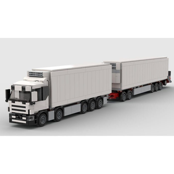 MOC-193350 Refrigerated Truck & Full Trailer Building Blocks-LesDiy-MOC-