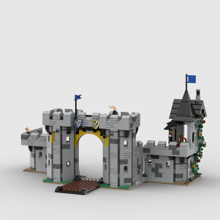 MOC - 194959 Black Falcons Fortress Building Blocks - LesDiy -