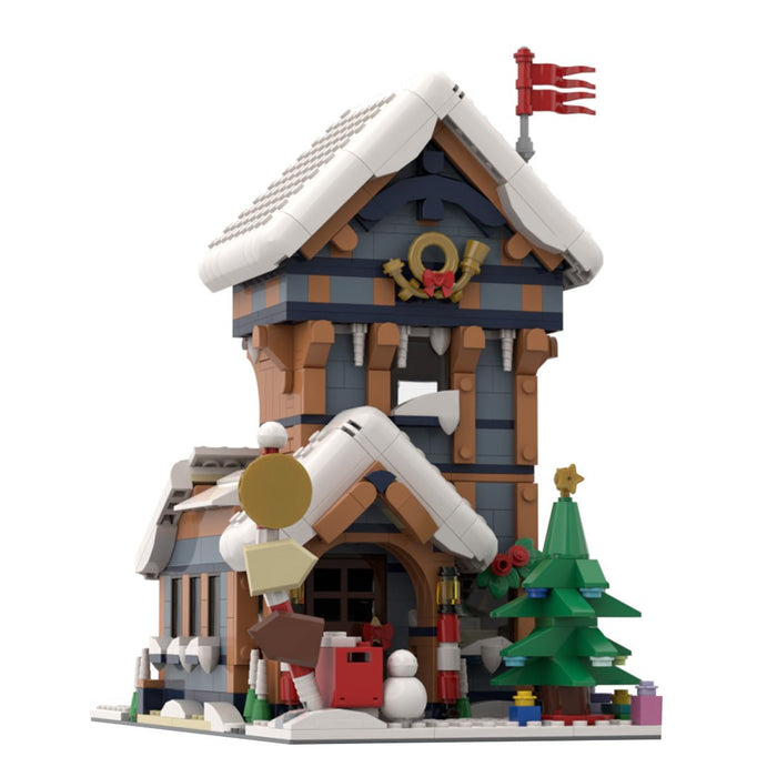 MOC - 197945 Modular Winter Post Office Building Blocks - LesDiy -