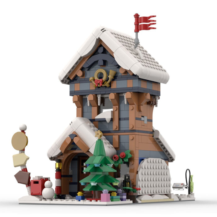 MOC - 197945 Modular Winter Post Office Building Blocks - LesDiy -