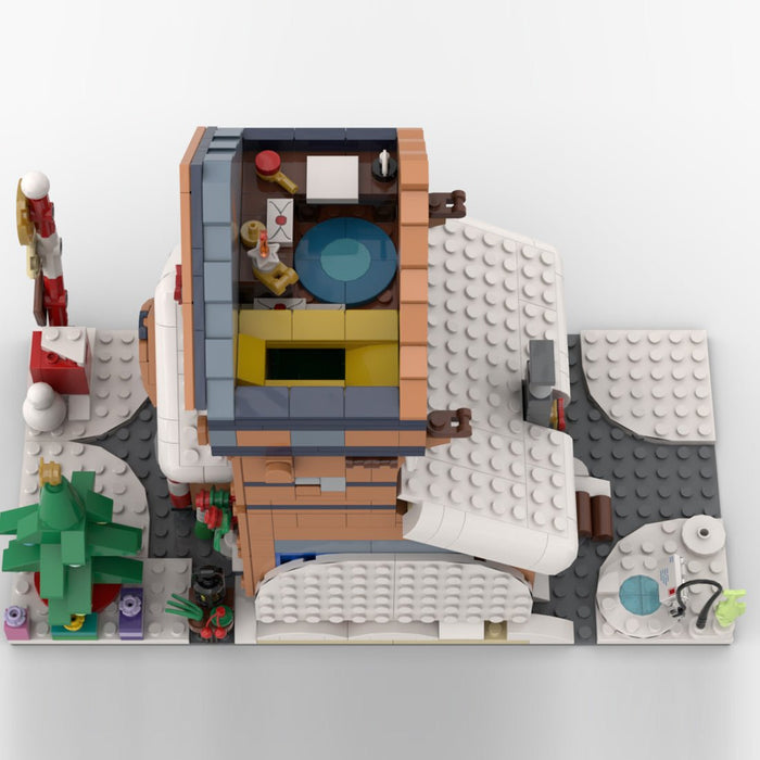 MOC - 197945 Modular Winter Post Office Building Blocks - LesDiy -