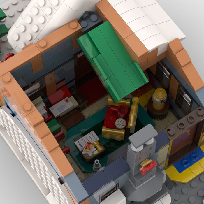 MOC - 197945 Modular Winter Post Office Building Blocks - LesDiy -