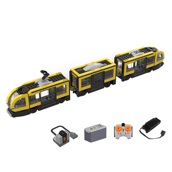 MOC - 198402 Downtown tram (Dynamic Version/530PCS/Yellow) - LesDiy - Locomotive -