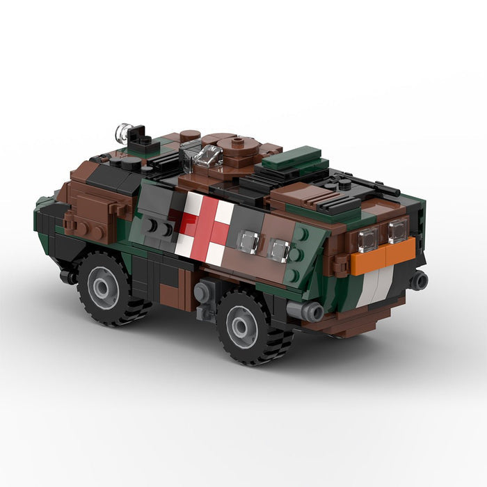 MOC - 199407 1/35 Scale Armored Ambulance Vehicle: VAB SAN Building Blocks - LesDiy -