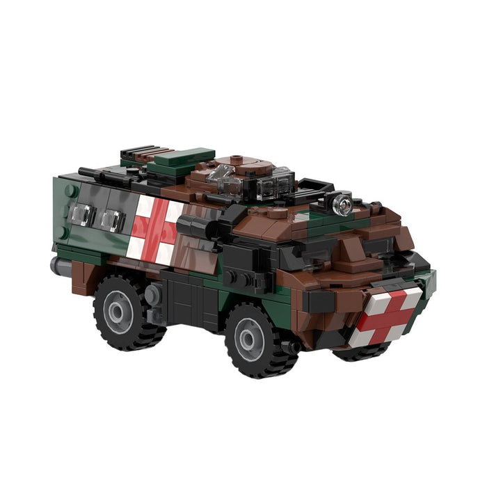 MOC - 199407 1/35 Scale Armored Ambulance Vehicle: VAB SAN Building Blocks - LesDiy -