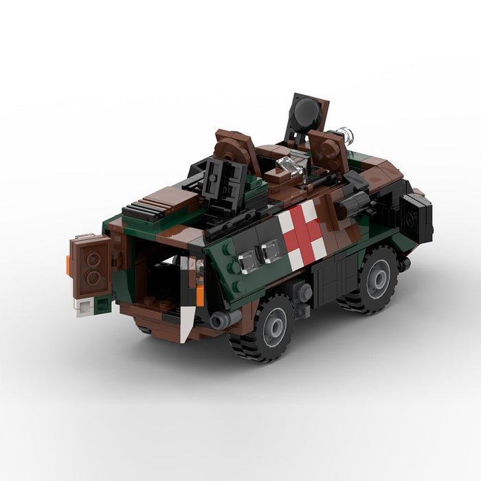 MOC - 199407 1/35 Scale Armored Ambulance Vehicle: VAB SAN Building Blocks - LesDiy -