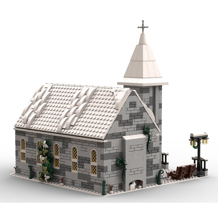 MOC - 199733 Winter Village Church Building Blocks - LesDiy - building blocks -