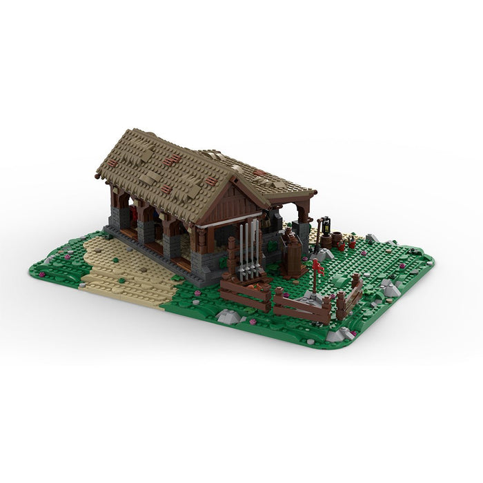 MOC - 199742 Stable - Medieval Village Diorama Building Blocks - LesDiy - Building Blocks -