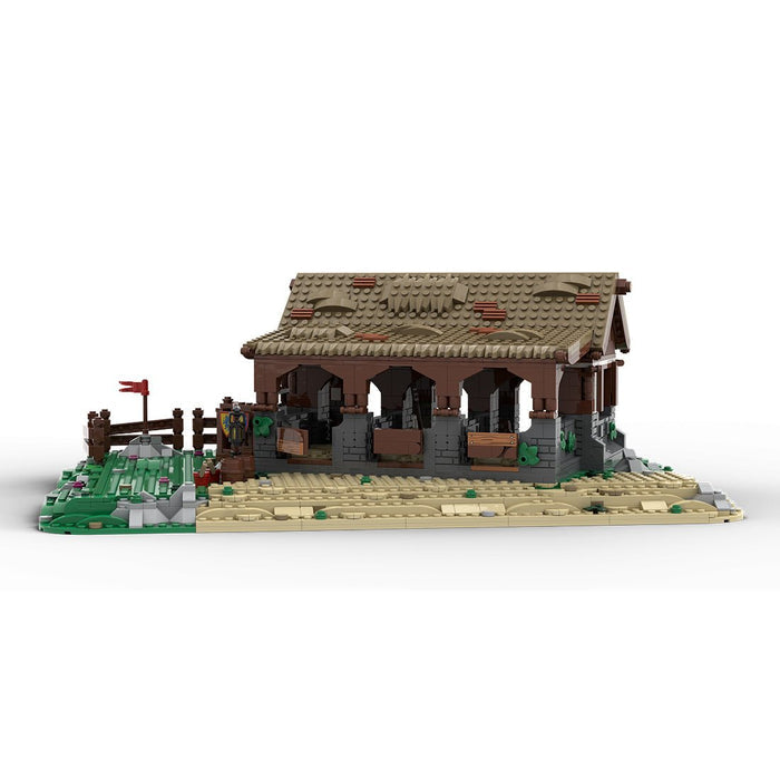 MOC - 199742 Stable - Medieval Village Diorama Building Blocks - LesDiy - Building Blocks -
