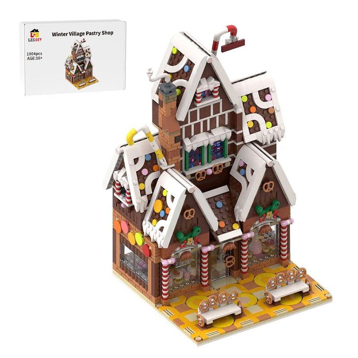 MOC - 199764 Winter village pastry shop Building Blocks - LesDiy -