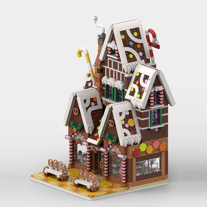 MOC - 199764 Winter village pastry shop Building Blocks - LesDiy -