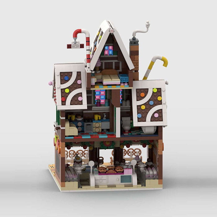 MOC - 199764 Winter village pastry shop Building Blocks - LesDiy -