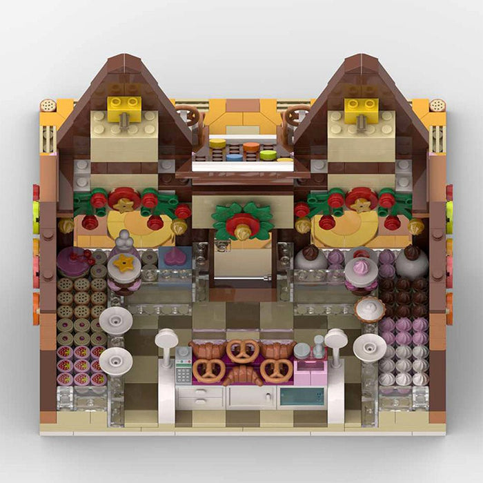 MOC - 199764 Winter village pastry shop Building Blocks - LesDiy -