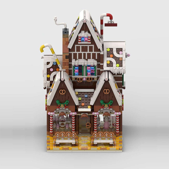 MOC - 199764 Winter village pastry shop Building Blocks - LesDiy -
