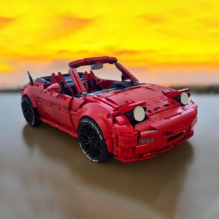 MOC - 199862 1/8 Scale MX - 5 Convertible Sports Car Building Blocks - LesDiy - building blocks -