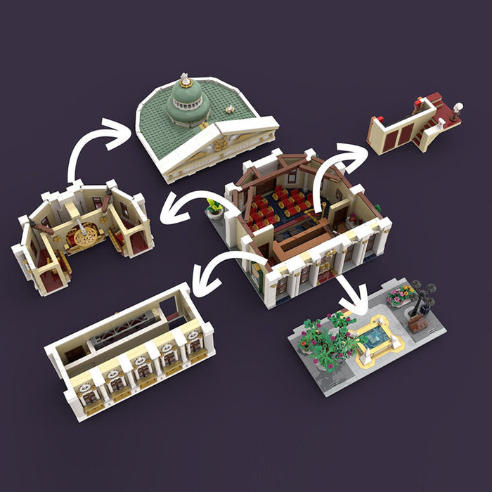 MOC - 201245 Medieval Opera House Building Blocks - LesDiy - building blocks -