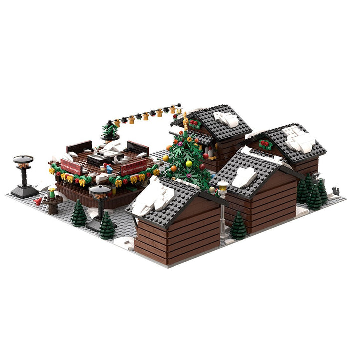 MOC - 201458 European Style Christmas Market Building Blocks - LesDiy - building blocks -