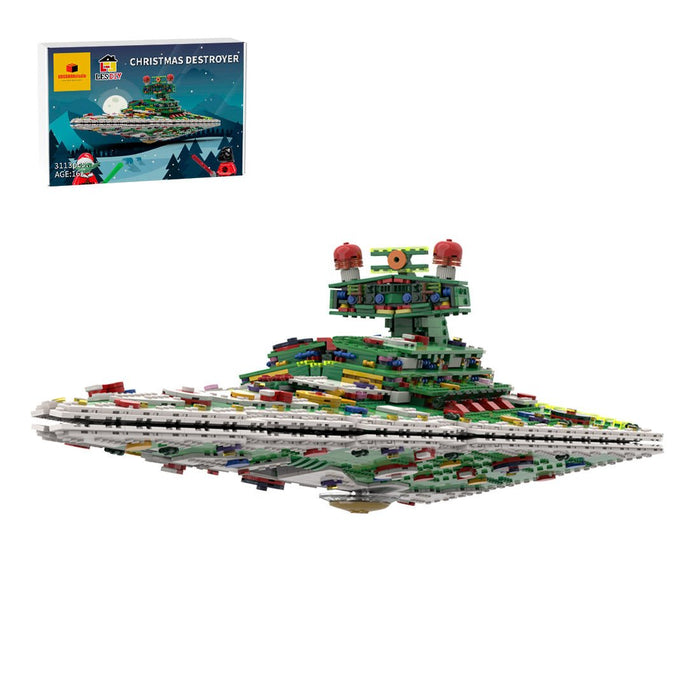 MOC - 201504 SW UCS Imperial destroyer Christmas mode Building Blocks - LesDiy -
