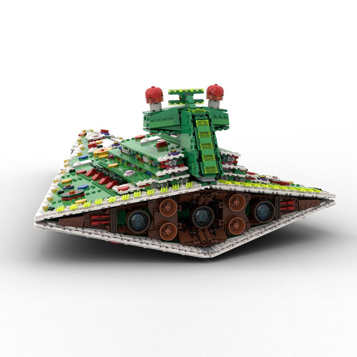 MOC - 201504 SW UCS Imperial destroyer Christmas mode Building Blocks - LesDiy -