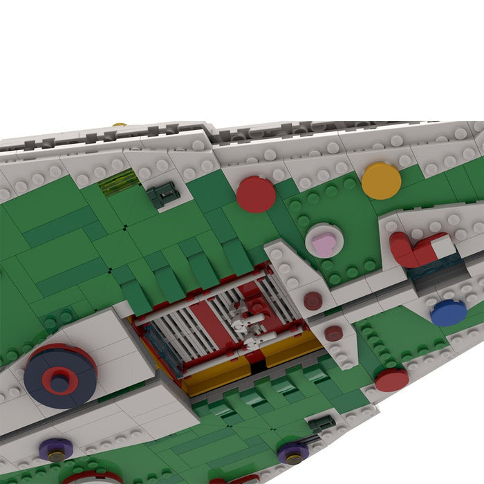 MOC - 201504 SW UCS Imperial destroyer Christmas mode Building Blocks - LesDiy -