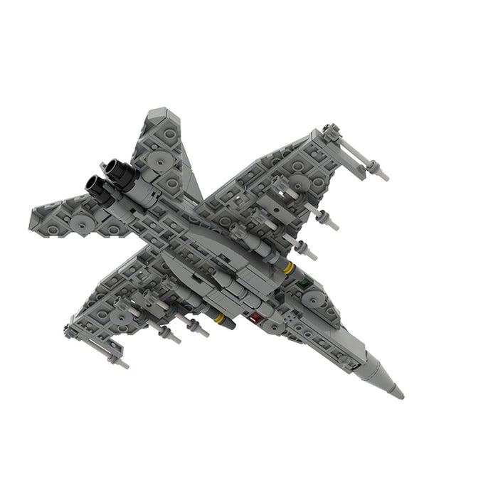 MOC - 201515 Boeing | F/A - 18 E/F Super Hornet - 1:70 Scale Building Blocks - LesDiy - Building Blocks -