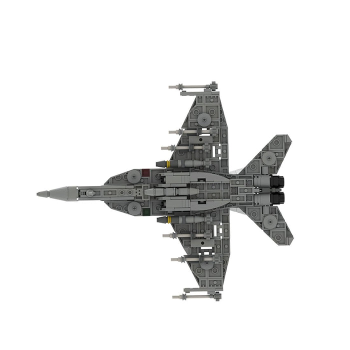 MOC - 201515 Boeing | F/A - 18 E/F Super Hornet - 1:70 Scale Building Blocks - LesDiy - Building Blocks -