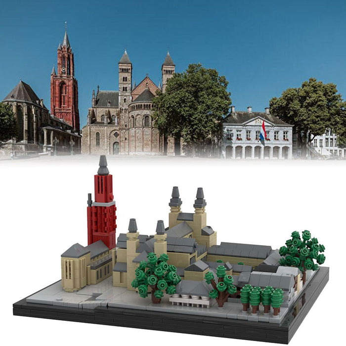 MOC - 202166 Saint John Church and Basilica of Saint Servatius, Maastricht, Netherlands Buidling Blocks - LesDiy -