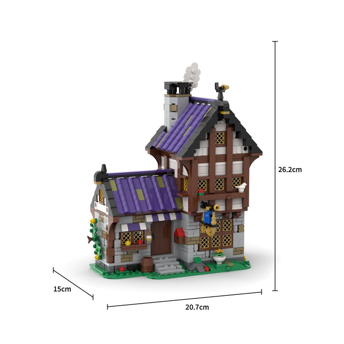 MOC - 203404 Medieval Tailor Building Blocks - LesDiy -
