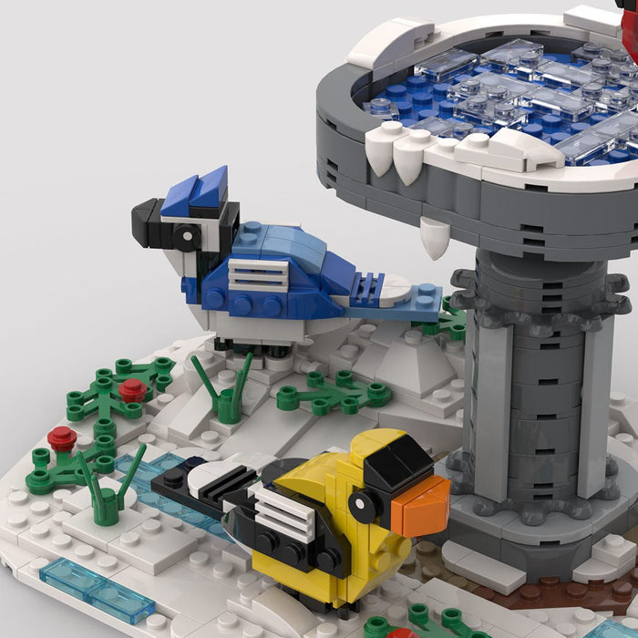 MOC - 203446 Winter Bird Bath Building Blocks - LesDiy - Building Blocks -