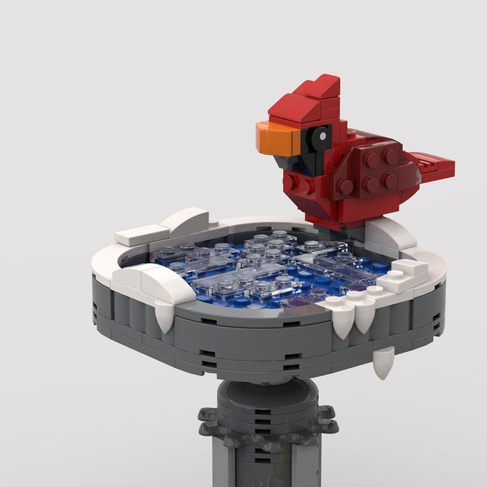 MOC - 203446 Winter Bird Bath Building Blocks - LesDiy - Building Blocks -