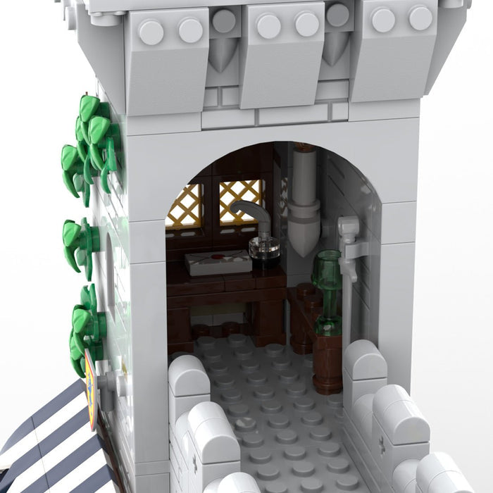 MOC - 204044 Lion Knight's Modular Town Gate - LesDiy -