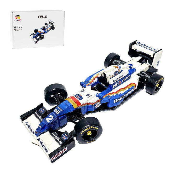 MOC - 204492 Williams FW16 - Ayrton Senna Tribute Building Blocks - LesDiy -