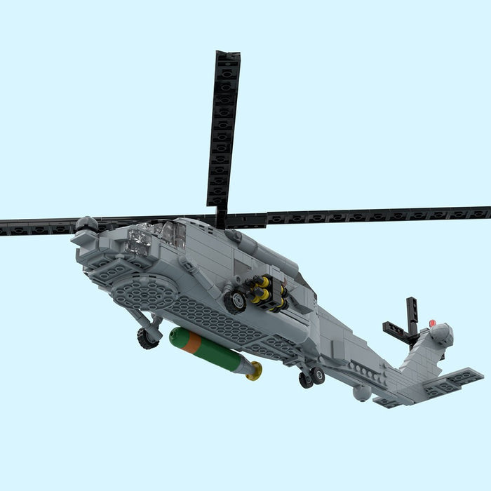 MOC - 204867 MH - 60R Navy Helicopter Building Blocks - LesDiy - Building Blocks -