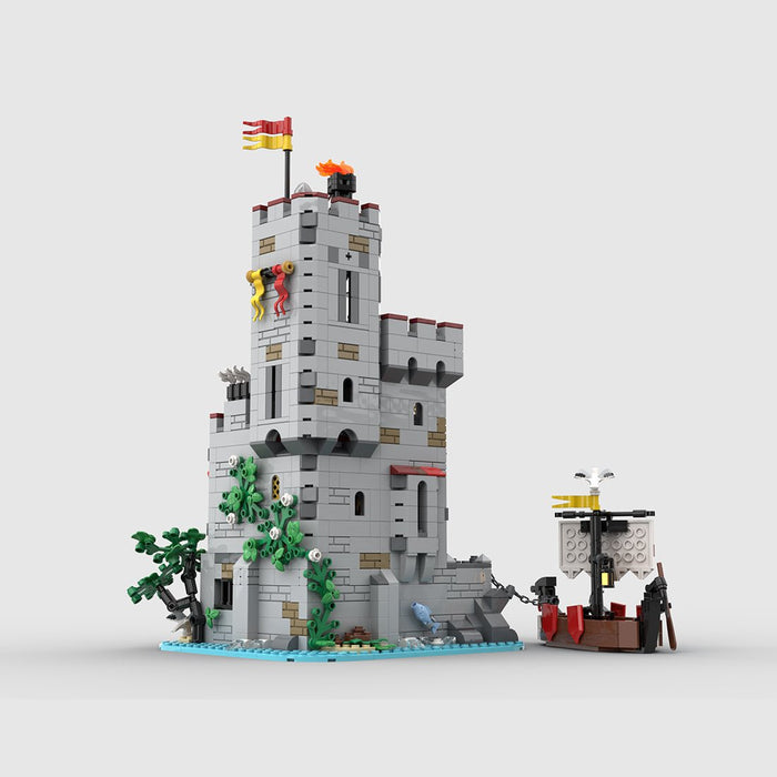 MOC - 206932 Medieval Seaside Market Tower Alt build Building Blocks - LesDiy - Building Blocks -