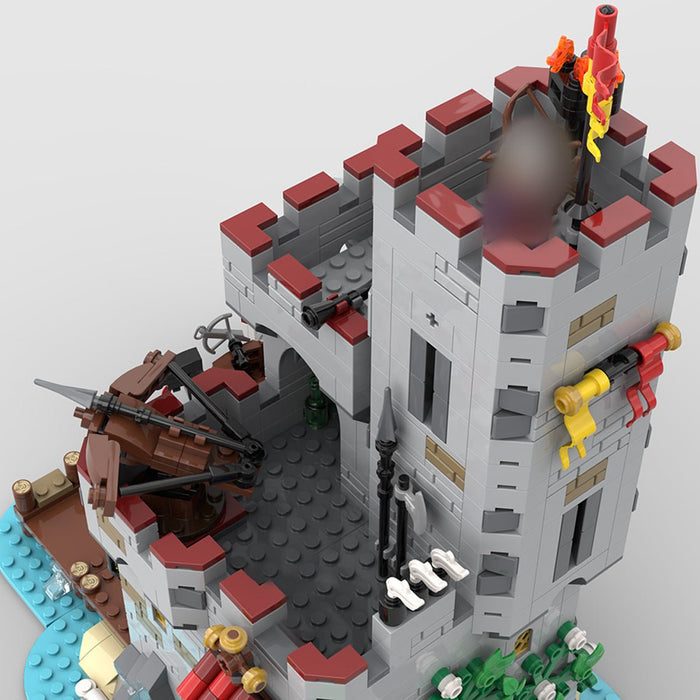 MOC - 206932 Medieval Seaside Market Tower Alt build Building Blocks - LesDiy - Building Blocks -