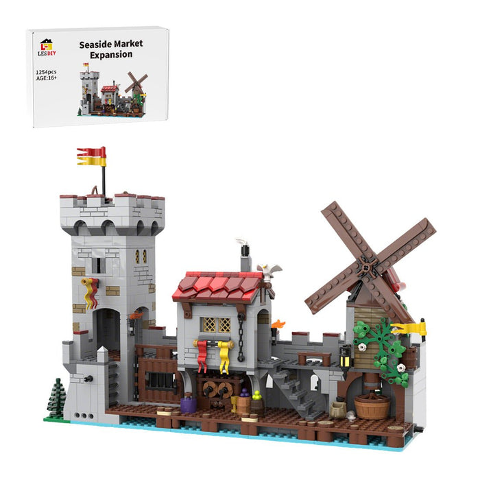 MOC - 206939 Medieval Seaside Market Extra Modules Building Blocks - LesDiy - Building Blocks -