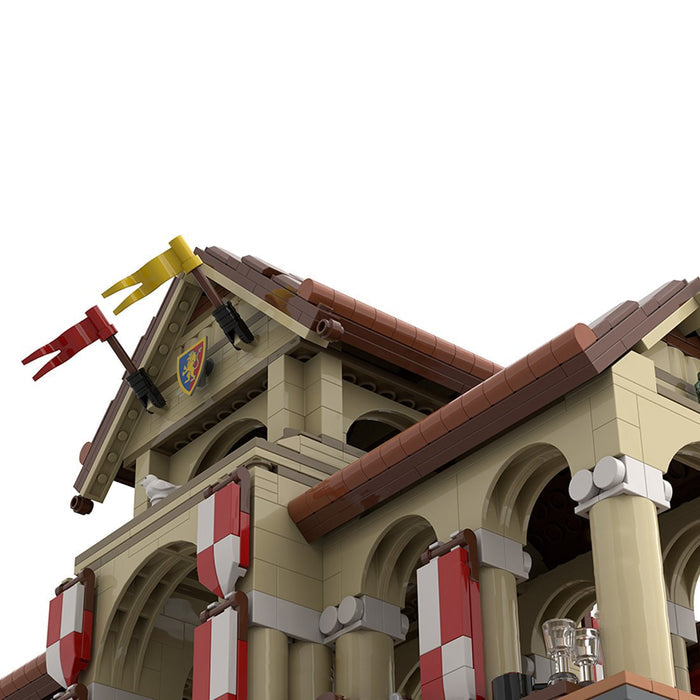 MOC - 207789 Market Hall - Medieval Village Diorama Building Blocks - LesDiy - Building Blocks -