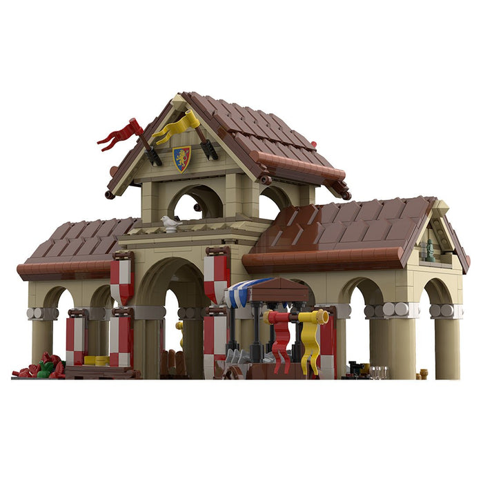 MOC - 207789 Market Hall - Medieval Village Diorama Building Blocks - LesDiy - Building Blocks -