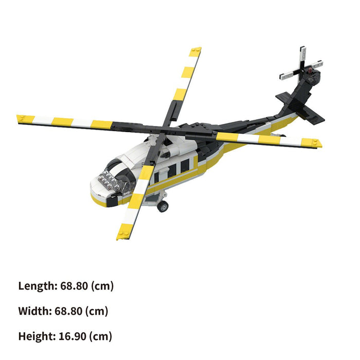 MOC - 208046 S - 70 Aerial Firefighting Helicopter Building Blocks - LesDiy - Building Blocks -