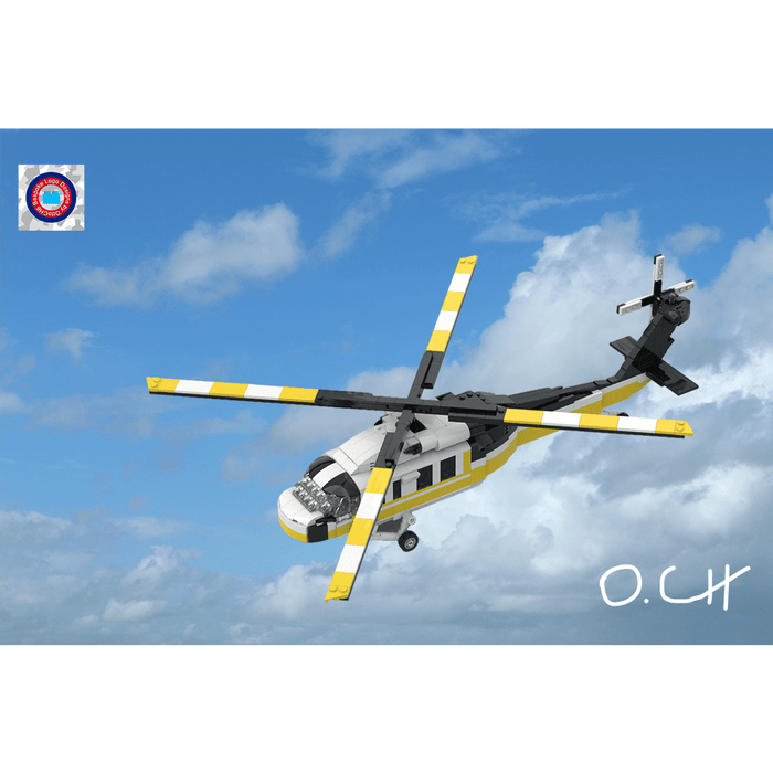 MOC - 208046 S - 70 Aerial Firefighting Helicopter Building Blocks - LesDiy - Building Blocks -