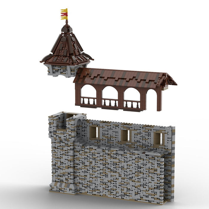 MOC - 208137 Building 07 Castle Hohengeroldseck - Castle Wall Building Blocks - LesDiy - Building Blocks -