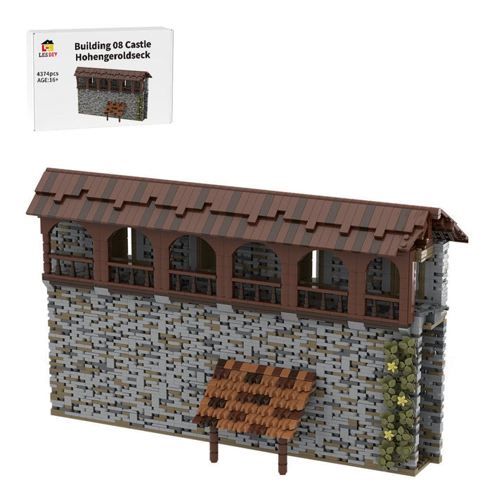 MOC - 208139 Building 08 Castle Hohengeroldseck - Castle Wall Building Blocks - LesDiy - Building Blocks -