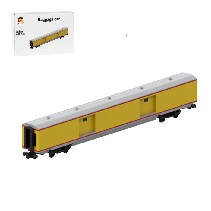 MOC - 208210 Railway Baggage Car Building Blocks - LesDiy - Building Blocks -