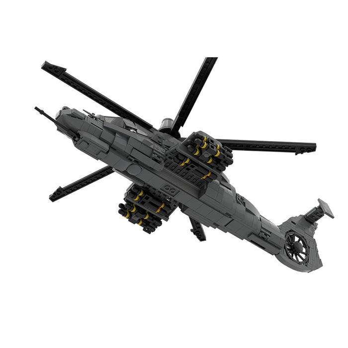 MOC - 208482 1/35 Scale RAH - 66 Comanche Stealth Helicopter Building Blocks Set - LesDiy - Building Blocks -
