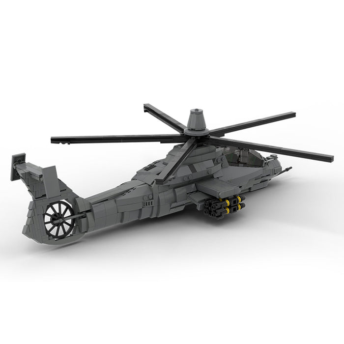 MOC - 208482 1/35 Scale RAH - 66 Comanche Stealth Helicopter Building Blocks Set - LesDiy - Building Blocks -