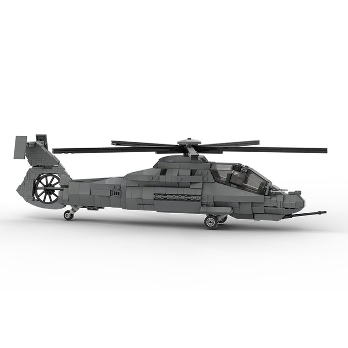 MOC - 208482 1/35 Scale RAH - 66 Comanche Stealth Helicopter Building Blocks Set - LesDiy - Building Blocks -